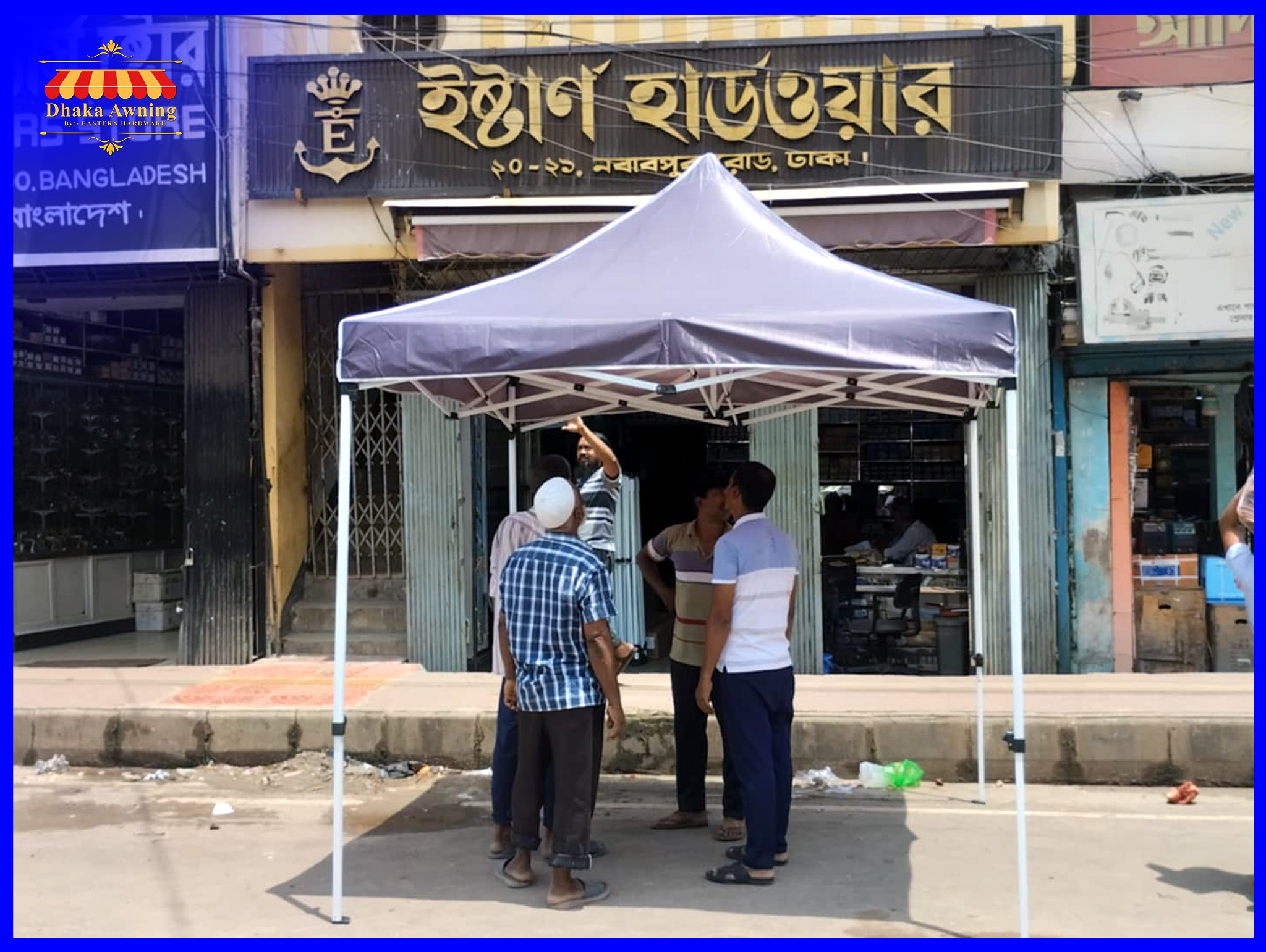 10ft x 10ft Pop Up Tent (Beige, Grey, Blue) | Heavy-Duty Outdoor Canopy Tent for Events & Markets